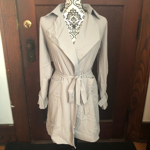 LAST 2! Gray trench style jacket - Picture 3 of 5